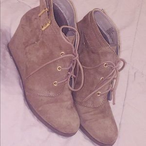 Just Fab wedge bootie